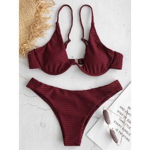 Red Underwire Bikini